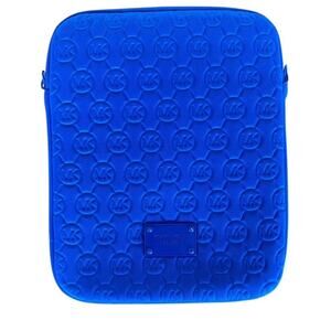 Michael Kors Embossed Royal Blue Padded Tablet Case 10x8